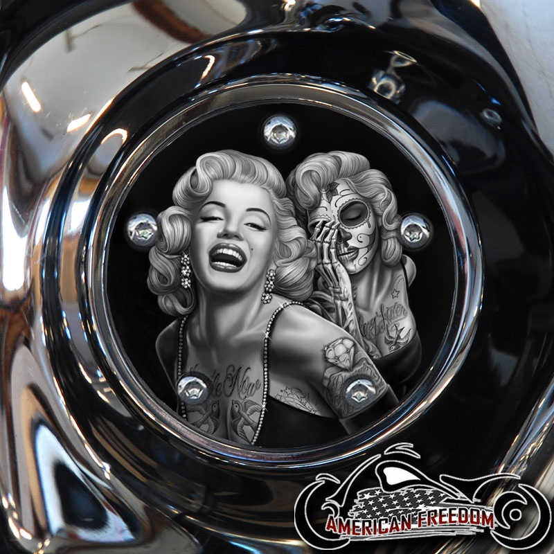 Custom Timing Cover - Marilyn Sugar Skull